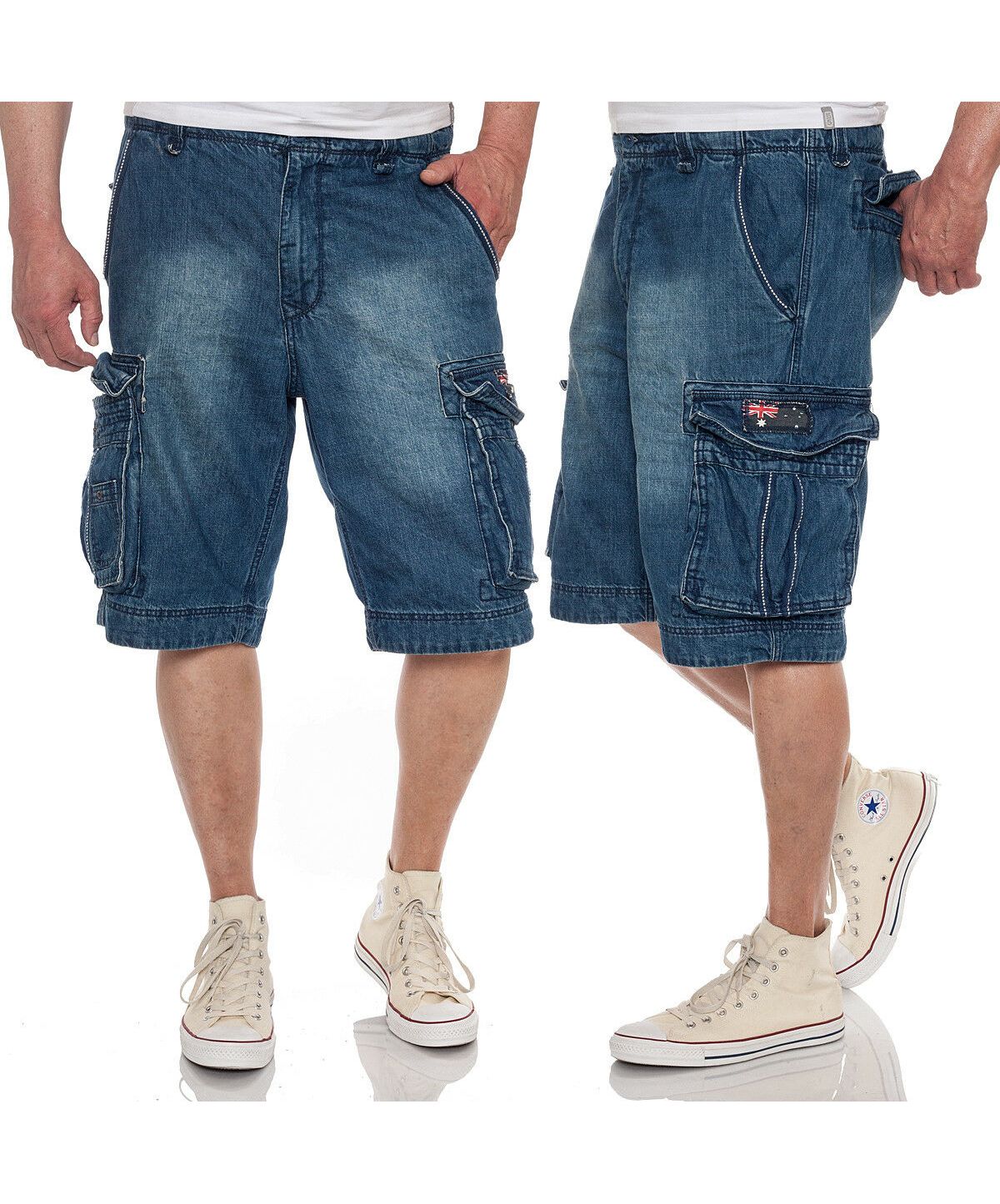 Шорты мужские джинсовые длинные
