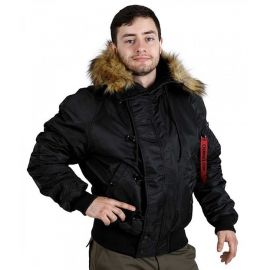  Куртка Мужская N-2B Slim Black Сhameleon, фото 1 