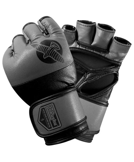  Перчатки ММА Hayabusa Tokushu® Regenesis 4oz MMA Gloves Black / Grey, фото 1 