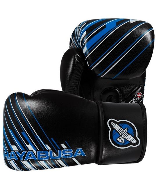  Перчатки боксерские Hayabusa Ikusa Charged 12oz Black/Blue, фото 1 