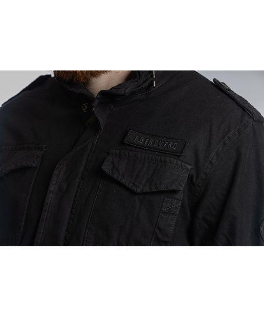  Мужская хлопковая куртка Jaeger черная Foersverd, фото 5 