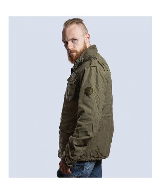  Мужская хлопковая куртка Jaeger оливковая Foersverd, фото 4 