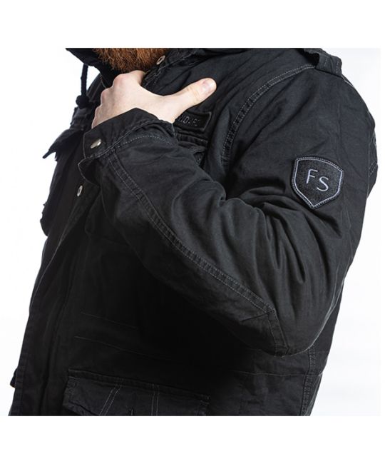  Мужская хлопковая куртка Prussia черная Foersverd, фото 11 