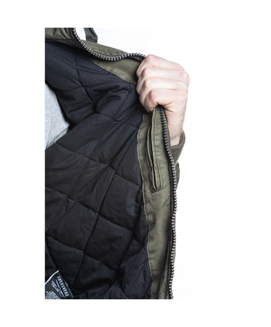  Мужская хлопковая куртка с капюшоном Adler черная Foersverd, фото 16 