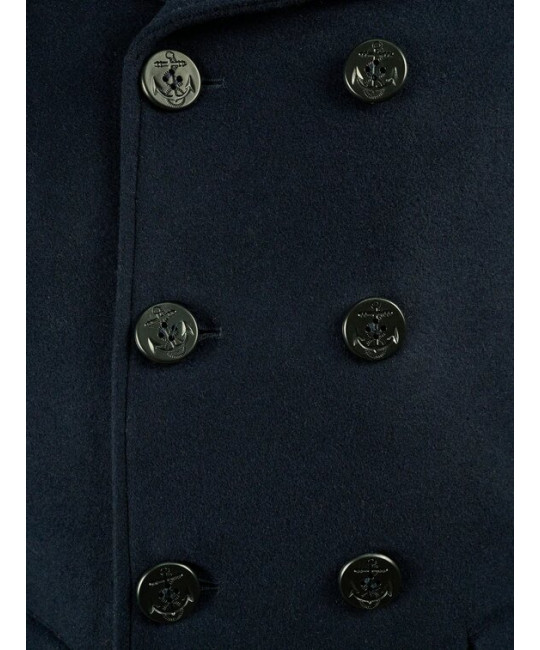  Морской бушлат Peacoat (Long)синий Foersverd, фото 6 